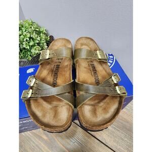 Birkenstock Franca Olive Leather Cork 1023310 Size 6 EU 37